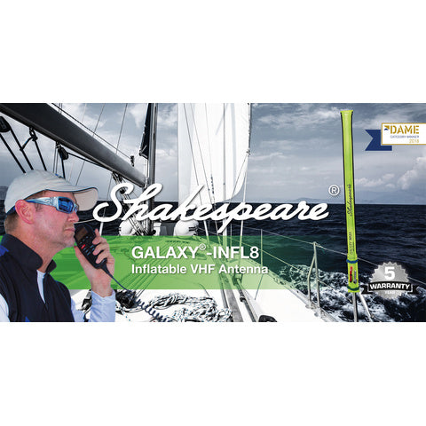 Shakespeare Galaxy-INFL8 1,6m 3dB oppustelig VHF nødantenne-1