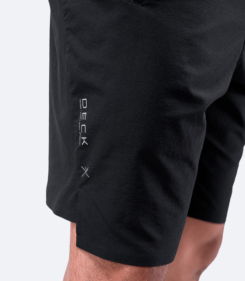 Mens Black Deck Shorts-4