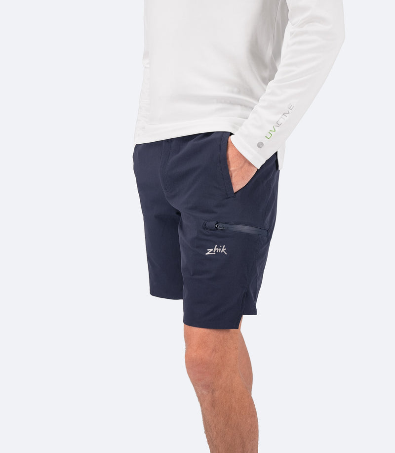 Mens Navy Deck Shorts-1