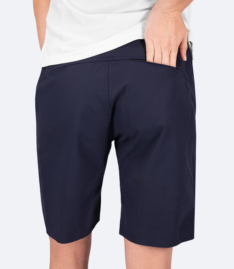 Womens Navy Deck Shorts-2