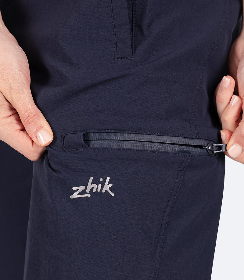 Womens Navy Deck Shorts-3