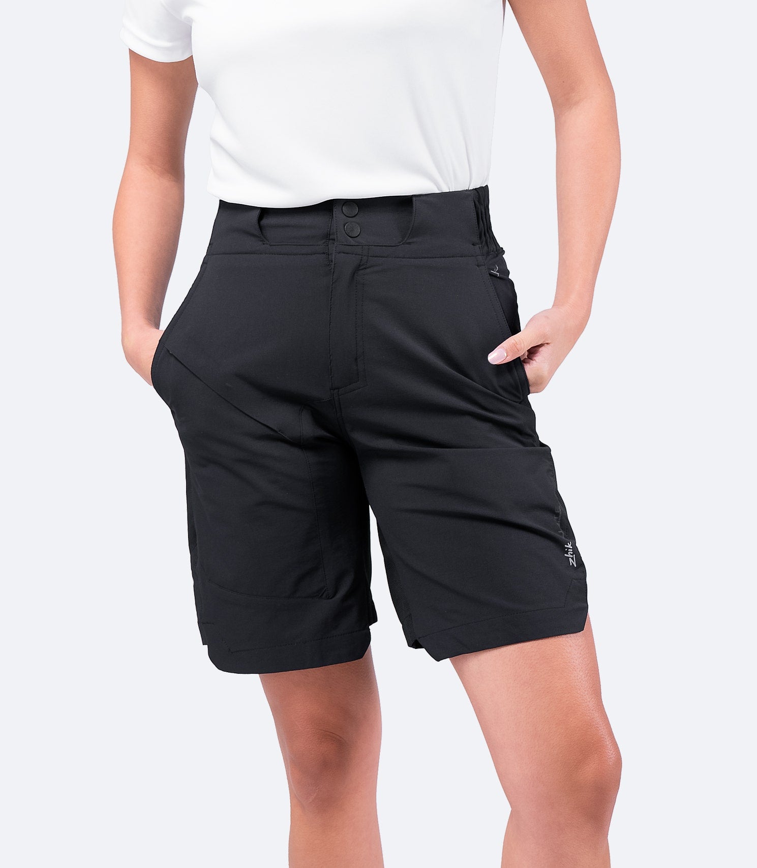 Womens Black Elite Shorts-1