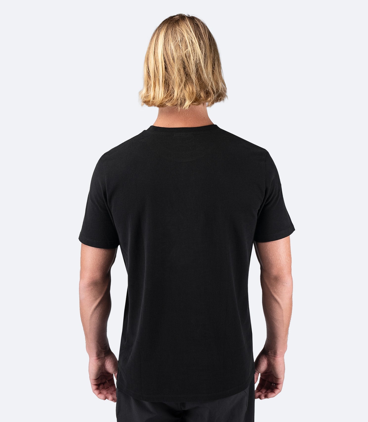 Mens Zhik Block Logo Cotton T-Shirt - Black-2