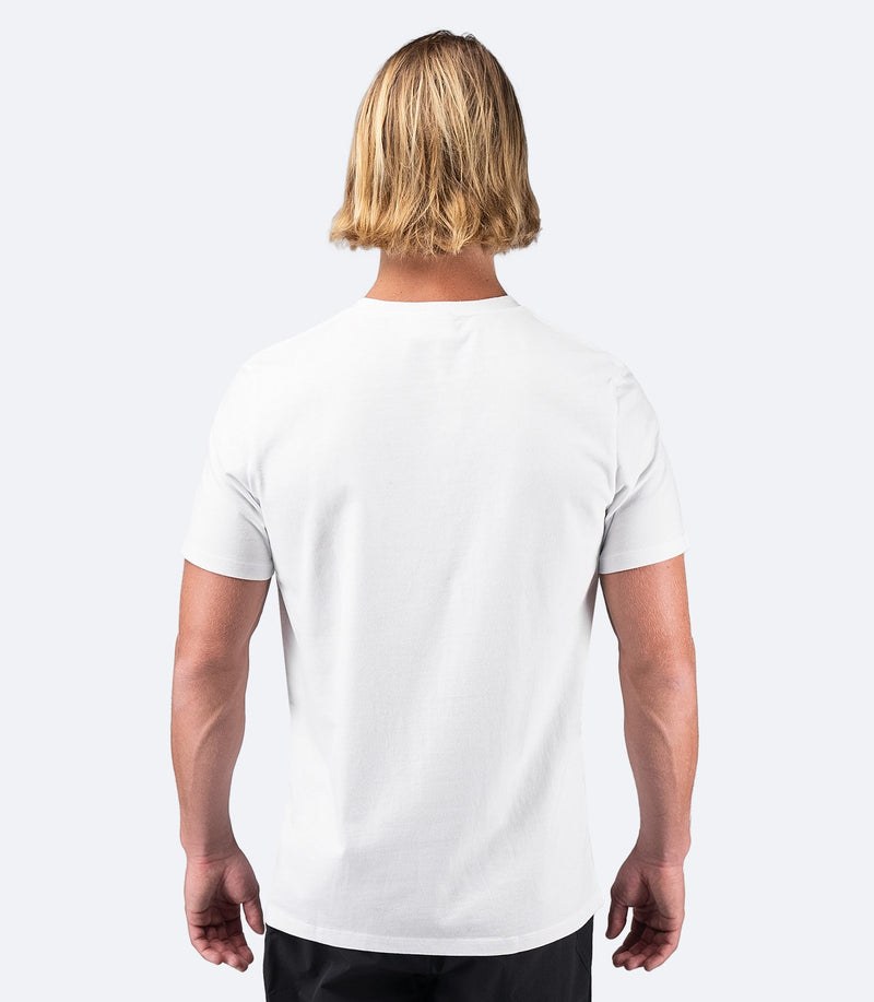Mens Zhik Block Logo Cotton T-Shirt - White-2
