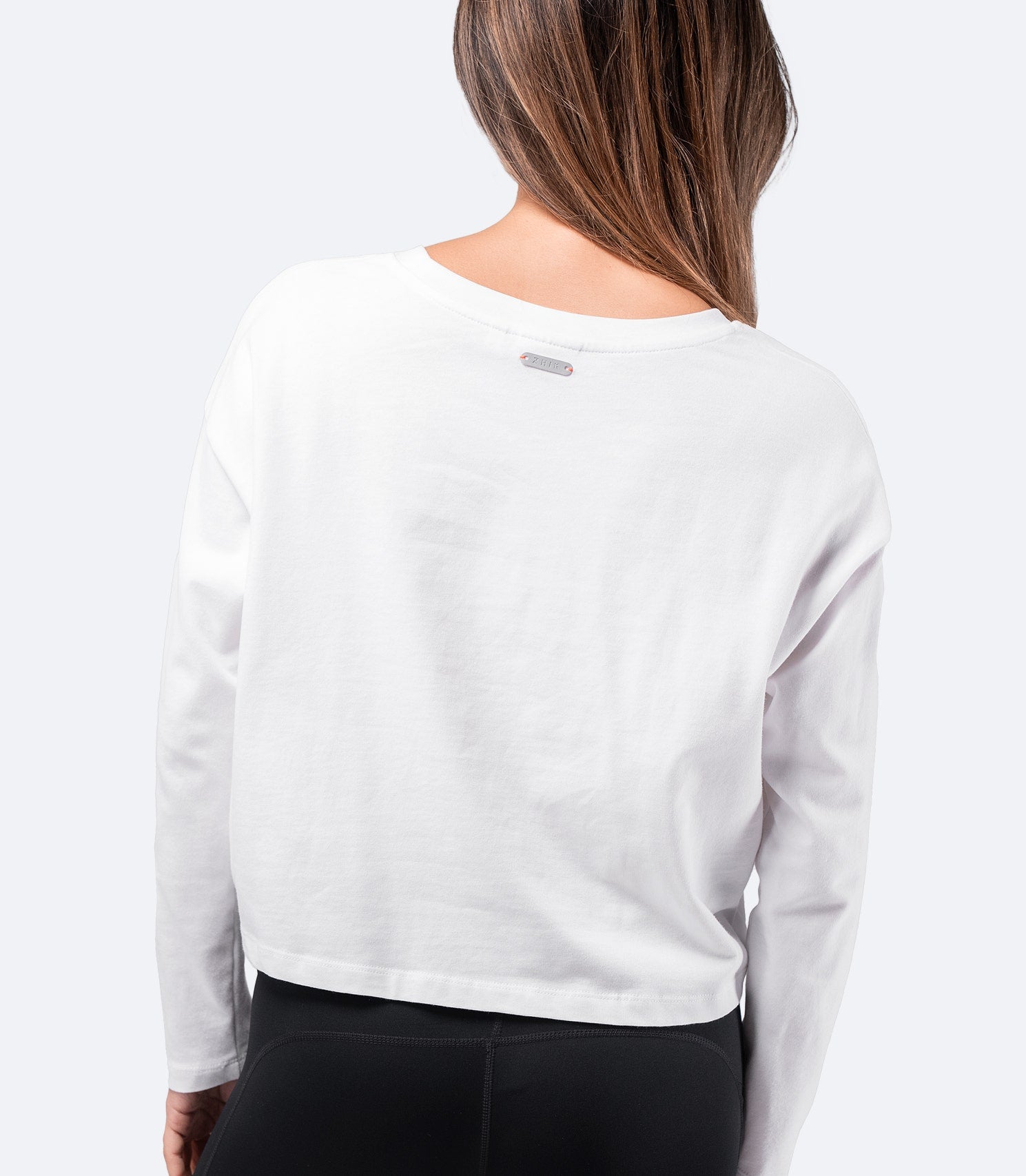 Womens Compass Print Long Sleeve Cotton Tee-2