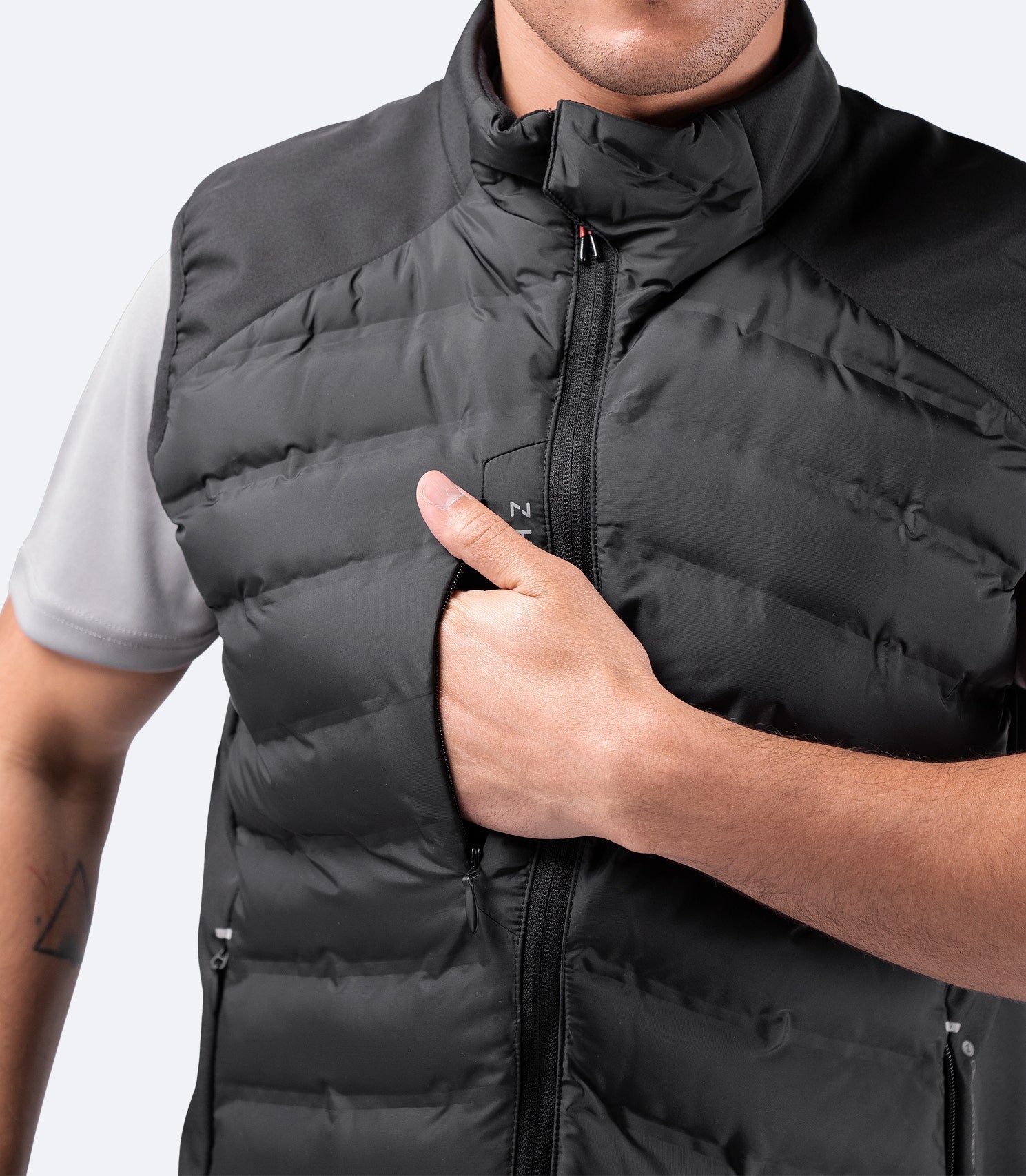 Mens Black Cell Insulated Vest-3