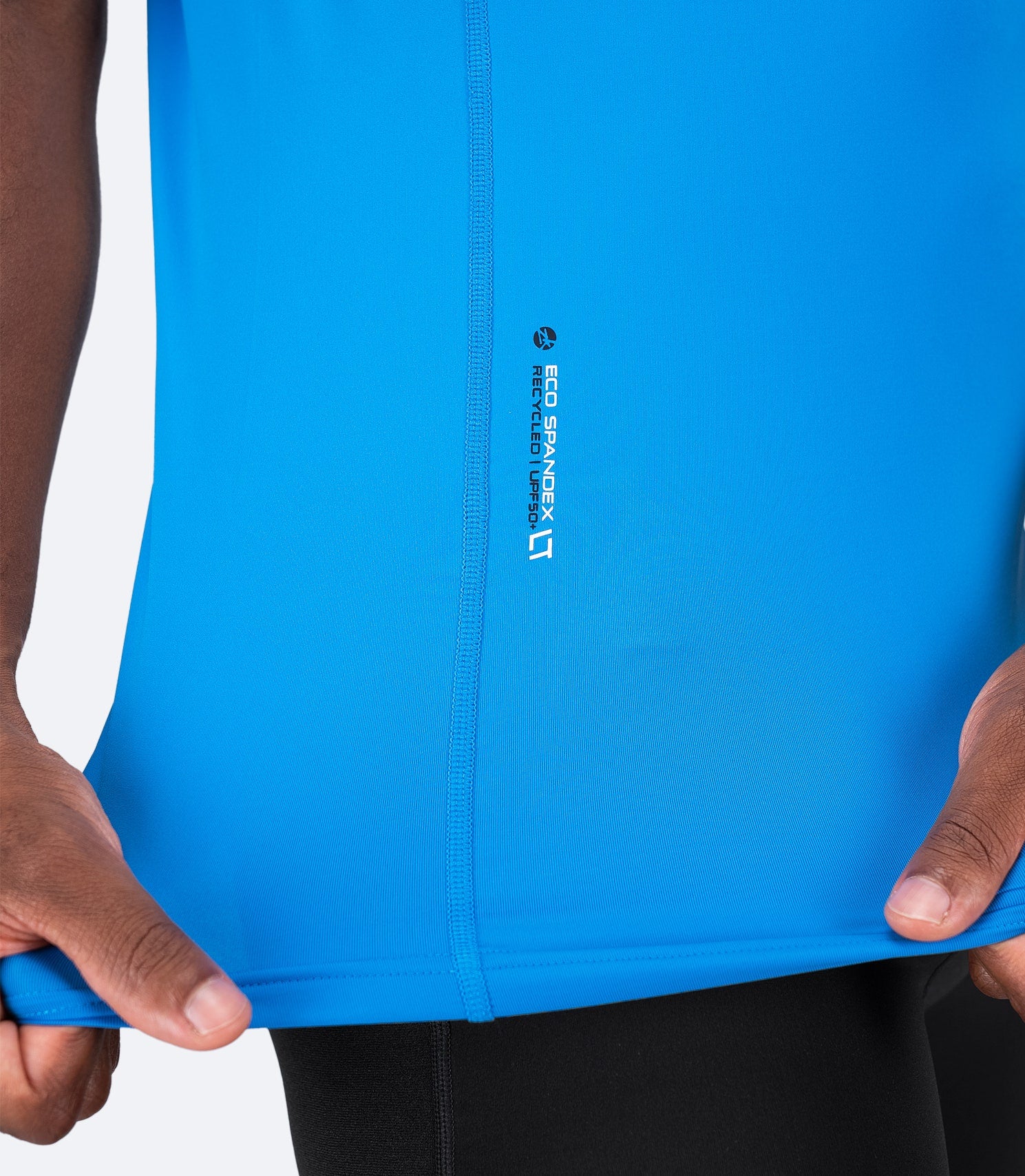 Mens Eco Spandex LT Race Singlet - Cyan-4