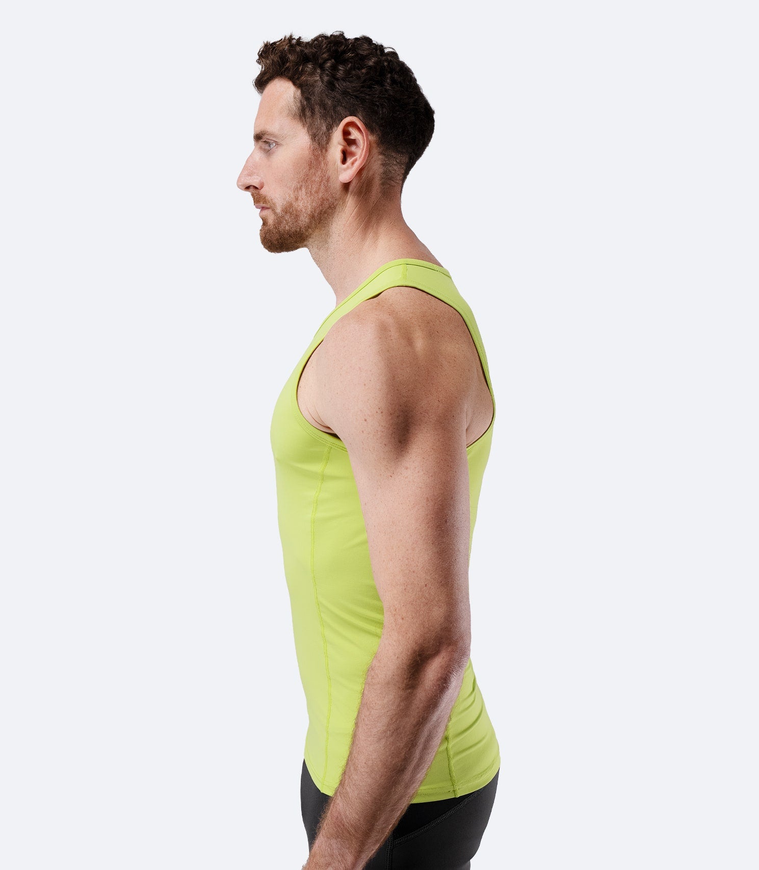 Mens Eco Spandex LT Race Singlet - Lime