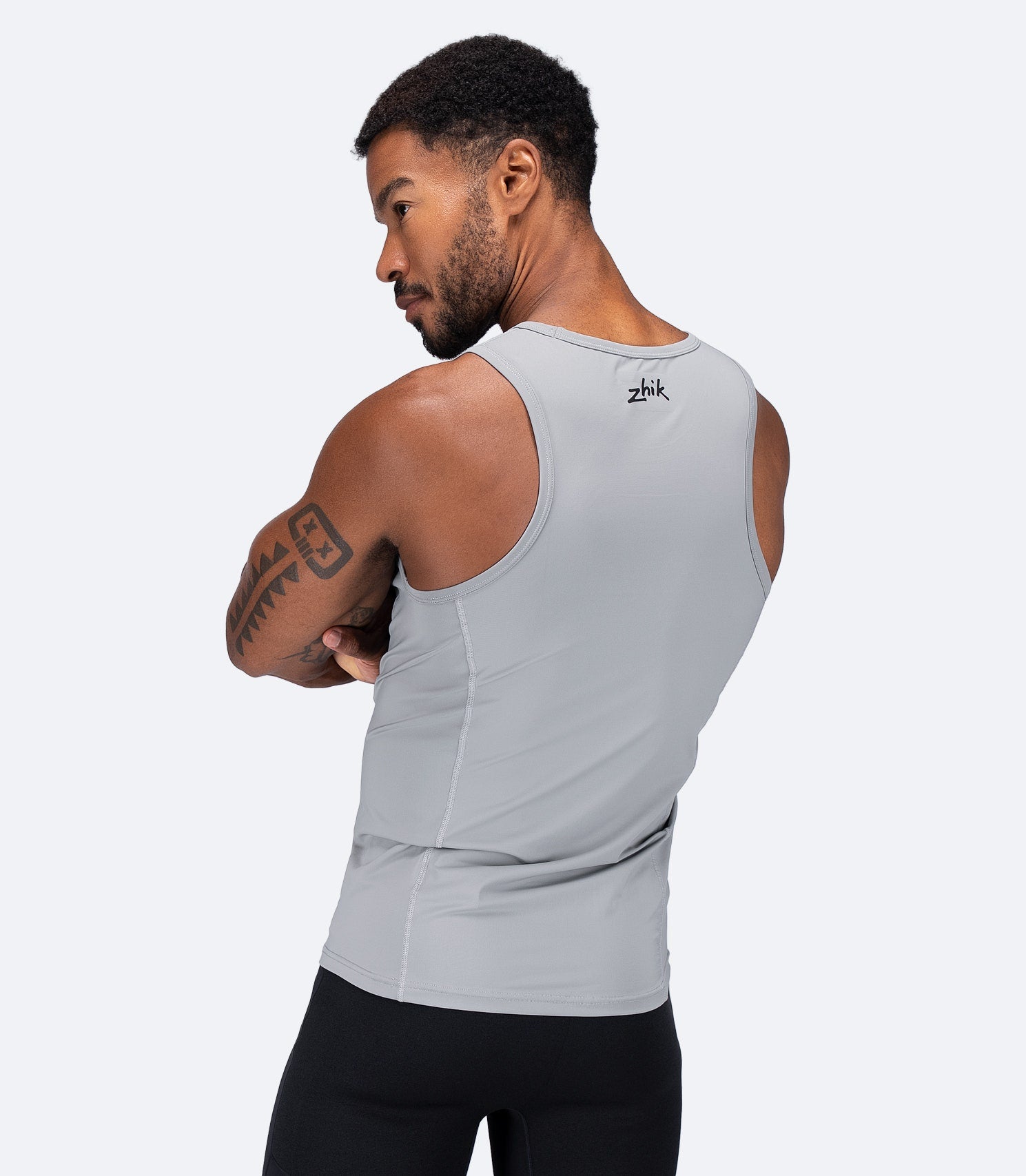 Mens Eco Spandex LT Race Singlet - Platinum