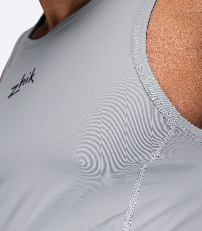 Mens Eco Spandex LT Race Singlet - Platinum-3