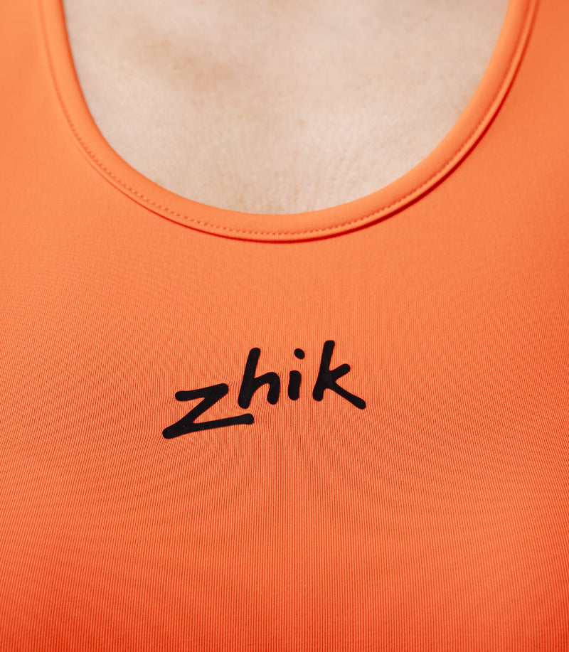 Womens Eco Spandex LT Race Singlet - Flame Red-4