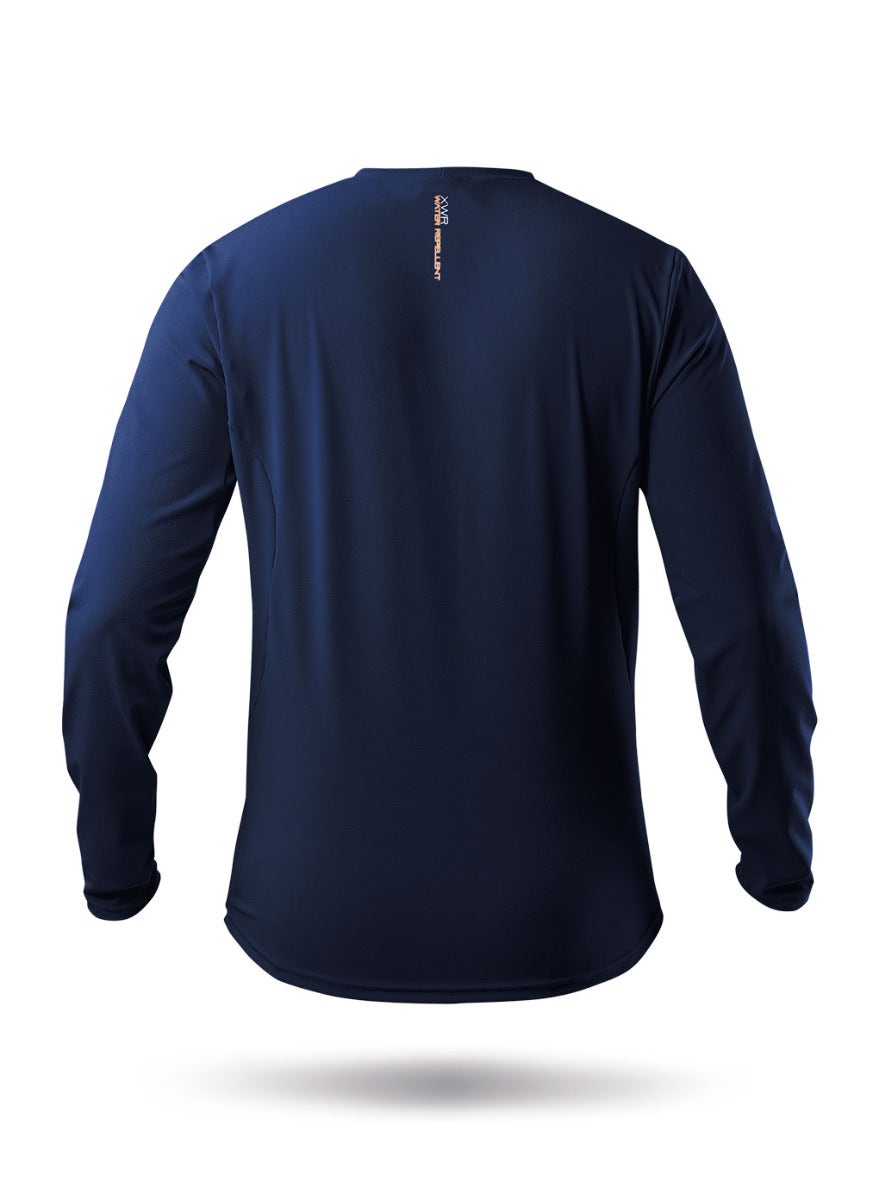 Mens Long Sleeve XWR Top - Steel Blue-2